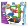 Joc STEM de constructie Labirint cu lift spiralat pentru bile cu peste 80 de piese si peste 33 cm inaltime